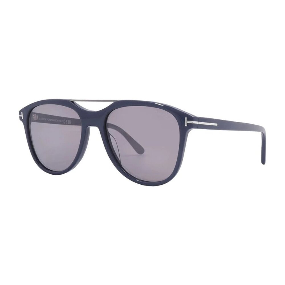 NEW TOM FORD MEN BLUE AVIATOR SUNGLASSES
